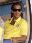 02-08-2008 VOETBAL:TEAM BRAZILIE:SHENYANG (NETHERLANDS ONLY)
Ronaldinho arriveert in Shenyang met zijn team

Foto: CSPA