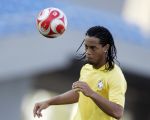 03-08-2008 VOETBAL:TRAINING BRAZILIE:SHENYANG
(NETHERLANDS ONLY)
Ronaldinho

Foto: CSPA