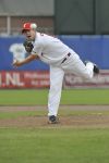 22-08-2010 HONKBAL:KINHEIM-PIRATES:HAARLEM
Playoffs, 3e wedstrijd, Corendon Kinheim - L&D Amsterdam Pirates 4-6
Patrick Beljaards

Foto: Henk Seppen