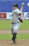 22-08-2010 HONKBAL:KINHEIM-PIRATES:HAARLEM
Playoffs, 3e wedstrijd, Corendon Kinheim - L&D Amsterdam Pirates 4-6
Jos de Jong

Foto: Henk Seppen