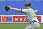 22-08-2010 HONKBAL:KINHEIM-PIRATES:HAARLEM
Playoffs, 3e wedstrijd, Corendon Kinheim - L&D Amsterdam Pirates 4-6
Jos de Jong

Foto: Henk Seppen
