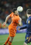11-07-2010 VOETBAL:FINALE 2010 FIFA WORLD CUP:NEDERLAND-SPANJE:JOHANNESBURG
Kopbal Mark van Bommel

Foto:Soenar Chamid