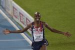 31-07-2010 ATLETIEK:EUROPEAN CHAMPIONSHIPS:BARCELONA

Mo Farah (GBR) wint de 5000 meter in 13,31.18.

Foto: Peter van der Ham