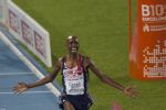 31-07-2010 ATLETIEK:EUROPEAN CHAMPIONSHIPS:BARCELONA

Mo Farah (GBR) wint de 5000 meter in 13,31.18.

Foto: Peter van der Ham