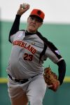 27-07-2010 HONKBAL:NEDERLAND-BELGIE:STUTTGART
EK Honkbal, Nederland - Belgie 10-0
Pitcher Kevin Heijstek

Foto: Henk Seppen