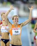 30-07-2010 ATLETIEK:EUROPEAN CHAMPIONSHIPS:BARCELONA
Op de plaats waar Ellen van Langen in 1992 olympische historie schreef, heeft Yvonne Hak in haar eerste grote finale aangetoond dat Nederland een nieuwe ster op de 800 meter heeft.

Foto: Soenar Chamid