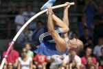18-07-2010 ATLETIEK: NK ATLETIEK: AMSTERDAM
Robbert-Jan Jansen wint met 5,60 meter het polsstokhoogspringen en wordt Nederlands kampioen. 

Foto: Peter van der Ham