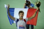 28-07-2010 ATLETIEK:EUROPEAN CHAMPIONSHIPS:BARCELONA
Christophe Lemaitre FRA wint bij de mannen de 100 meter

Foto: Margarita Bouma
