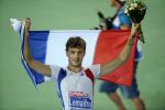 28-07-2010 ATLETIEK:EUROPEAN CHAMPIONSHIPS:BARCELONA
Christophe Lemaitre FRA wint bij de mannen de 100 meter

Foto: Margarita Bouma