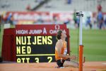 27-07-2010 ATLETIEK:EUROPEAN CHAMPIONSHIPS:BARCELONA
Martin Nuijens ziet het niet meer zitten bij het hoogspringen

Foto: Margarita Bouma