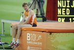 27-07-2010 ATLETIEK:EUROPEAN CHAMPIONSHIPS:BARCELONA
Martin Nuijens ziet het niet meer zitten bij het hoogspringen

Foto: Margarita Bouma
