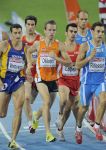 29-07-2010 ATLETIEK:EUROPEAN CHAMPIONSHIPS:BARCELONA
Arnoud Okken gaat struikelend over de finish van de 800 meter

Foto: Margarita Bouma