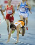 29-07-2010 ATLETIEK:EUROPEAN CHAMPIONSHIPS:BARCELONA
Arnoud Okken gaat struikelend over de finish van de 800 meter

Foto: Soenar Chamid