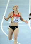 29-07-2010 ATLETIEK:EUROPEAN CHAMPIONSHIPS:BARCELONA
Verena Sailer GER wint bij de vrouwen de 100 meter, op de foto in actie in de halve finale

Foto: Margarita Bouma