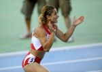 31-07-2010 ATLETIEK:EUROPEAN CHAMPIONSHIPS:BARCELONA
Nevin Yanit TUR wint de 100 meter horden bij de vrouwen

Foto: Margarita Bouma