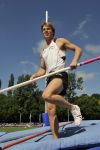 12-06-2010 ATLETIEK: 39STE ASICS GOUDEN SPIKE:LEIDEN
Wout van Wengerden in actie on het onderdeel polsstokhoogspringen

Foto:Soenar Chamid