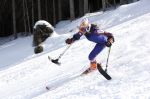 25-02-2010 SKIEN:SKIEN MET EEN HANDICAP:SCHLADMING
Anna Jochemsen, skiester met een handicap in actie.

Foto: Margarita Bouma