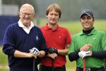 08-09-2010 GOLF:KLM OPEN:HILVERSUM
Pro Am-toernooi, Hilversumsche Golf Club
Pieter van Vollenhoven (L) en Francesco Molinari (R), ITA

Foto: Henk Seppen
