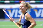 08-09-2010 : HOCKEY : BDO FIH WORLD CUP HOCKEY WOMEN 2010 : TRAINING NEDERLANDS ELFTAL : ROSARIO (ARGENTINIE)
Sophie Polkamp.
Foto : Ben Haeck