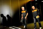 06-09-2010 VOETBAL:PERSCONFERENTIE:NOORDWIJK
Persconferentie van het Nederlands elftal. 
Bert van Marwijk en Kees Jansma verlaten de persconferentie

Foto: Michel Utrecht