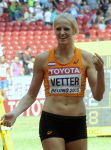 23-08-2015 ATLETIEK: IAAF WORLD CHAMPIONSHIPS: BEIJING PEKING 
Anouk Vetter (NED) tijdens het onderdeel speerwerpen - Zevenkamp vrouwen. Hier gooit ze verrrassend 51,78m.

Foto: Margarita Bouma