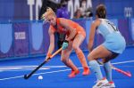 06-08-2021 HOCKEY: OLYMPISCHE SPELEN: FINALE NEDERLAND-ARGENTINIE: TOKYO JAPAN
Margot van Geffen, Netherlands Olympic Champion in womens Gold Medal Match Netherlands vs Argentina during Olympic Games on August 6. 2021 at the Oi Hockey Stadium in Tokyo, Japan
Photo by SCS/Soenar Chamid