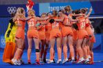 06-08-2021 HOCKEY: OLYMPISCHE SPELEN: FINALE NEDERLAND-ARGENTINIE: TOKYO JAPAN
The Netherlands Olympic Champion in womens Gold Medal Match Netherlands vs Argentina during Olympic Games on August 6. 2021 at the Oi Hockey Stadium in Tokyo, Japan
Photo by SCS/Soenar Chamid