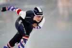 28-12-2021 SCHAATSEN: OLYMPISCH KWALIFICATIE TOERNOOI: HEERENVEEN
Helga Drost in actie op de eerste 500 meter
Photo by SCS/Soenar Chamid