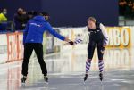 28-12-2021 SCHAATSEN: OLYMPISCH KWALIFICATIE TOERNOOI: HEERENVEEN
Esmee Stollenga in actie op de eerste 500 meter
Photo by SCS/Soenar Chamid