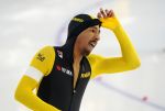 30-12-2021 SCHAATSEN: OLYMPISCH KWALIFICATIE TOERNOOI: HEERENVEEN
Serge Yoro in actie tijdens de 1500 meter
Photo by SCS/Soenar Chamid