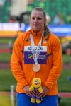 16-07-2022 ATLETIEK: WK ATLETIEK, EUGENE
Jessica Schilder wint brons bij het kogelstoten met een afstand van 19.77 meter. Dat is tevens een Nederlands record.
Foto: SCS/Erik van Leeuwen