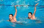 19-06-2022 SYNCHROONZWEMMEN: DUET: WK BOEDAPEST HONGARIJE
Liuyi Wang and Qianyi Wang (CHN) in final women duet technical Artistic Swimming during the 19th FINA  World Aquatics Championships on June 19, 2022 at the Alfred Hajos Swimming Complex in Budapest, Hungary
Photo by SCS/Soenar Chamid