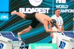18-06-2022 ZWEMMEN: WK BOEDAPEST HONGARIJE
Caspar Corbeau (NED)  during mens semifinal 100m Breaststroke during the 19th FINA  World Aquatics Championships on June 18, 2022 at the Duna Arena in Budapest, Hungary
Photo by SCS/Soenar Chamid