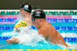 18-06-2022 ZWEMMEN: WK BOEDAPEST HONGARIJE
Caspar Corbeau (NED)  during mens semifinal 100m Breaststroke during the 19th FINA  World Aquatics Championships on June 18, 2022 at the Duna Arena in Budapest, Hungary
Photo by SCS/Soenar Chamid