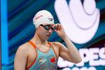 18-06-2022 ZWEMMEN: WK BOEDAPEST HONGARIJE
Yufei Zhang (CHN) competes in heats women 100m butterfly during the 19th FINA  World Aquatics Championships on June 18, 2022 at the Duna Arena in Budapest, Hungary
Photo by SCS/Soenar Chamid